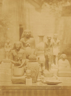 Images from various eras and styles in the Boulaq Museum in Cairo, Egypt, photograph, page,