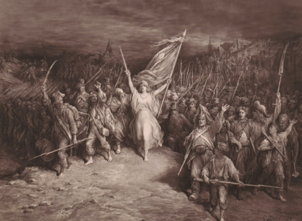 La Marseillaise, Reproduction of La Marseillaise by Gustave Doré, reproduction, page,