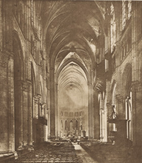 Chatres Cathedral, high altar, Interior of Chartres Cathedral, page, photomechanical print, cliché