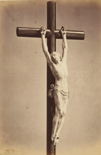 Ivory crucifix from the episcopal chapel in Ghent, displayed at an exhibition of religious objects