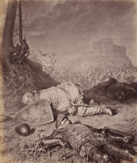 Photo reproduction of Auf dem Schlachtfelde by Eduard von Grützner, Auf dem Schlachtfelde,