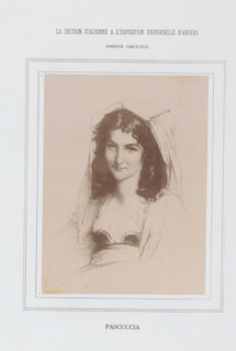 Pascuccia, Photo reproduction of a print of a portrait of an unknown woman, La Section Italienne a