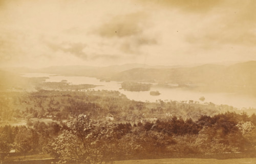 View over Windermere, Winander Mere, from Elleray, looking south, photograph, page, photographer: