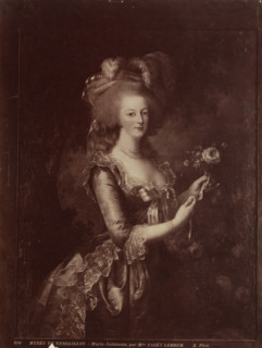 Photo reproduction of a painting by Elisabeth Vigée-Lebrun depicting a portrait of Queen