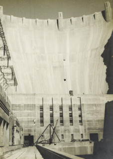 Boulder Dam, Arizona, Nevada, United States, Centrale Boulder dam, photograph, title: 'CENTRALE