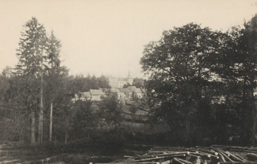 Landscape with Château de Vyle-Tharoul, Chateau de Vyle-Tharoul, page, photomechanical print,