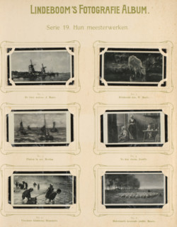 Six reproductions of paintings by Jacob Maris, Willem Maris, Hendrik Willem Mesdag, Jozef Israëls,