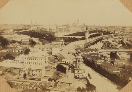 Moscow. Face of Kremlin, photograph, Russia, 1850 - 1900, photographer, paper, albumen print,