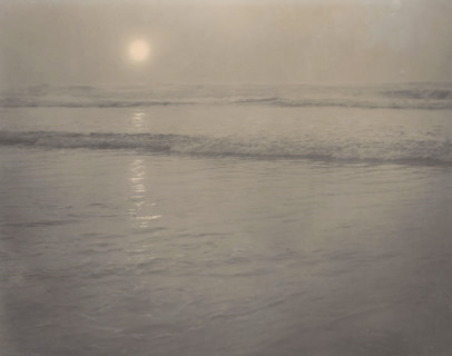 Seascape, photograph, photographer: Rudolf Eickemeyer, 1900 - 1906, pasteboard, paper, platinum
