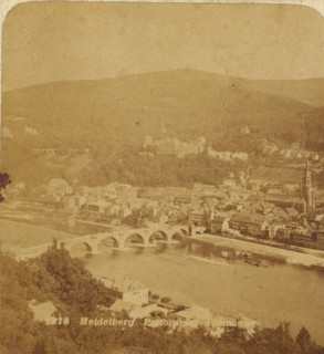 Heidelberg. Panorama. Germany, Panoramic view of Heidelberg, Germany, Views and landscapes in