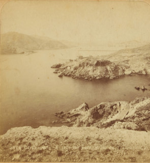 Cartagena. Entrance to the port, prise de Trinca Botijas, View of the entrance to the port of