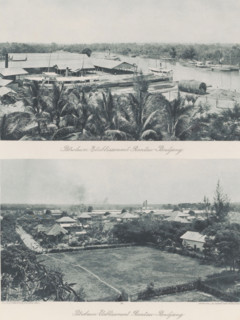 Petroleum installations with harbor in Rantaupanjang, Petroleum Etablissement Pantau-Pandjang