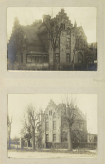 Exterior of the director's residence of Oslebshausen prison, photograph, postcard, Part of Photo