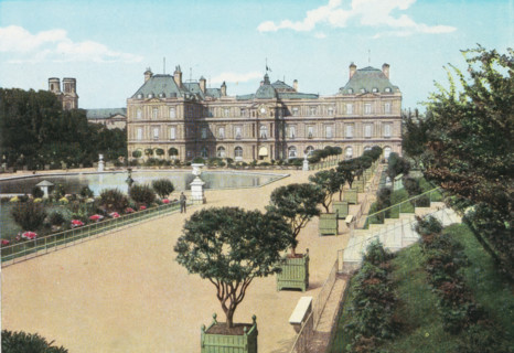 View of the Jardin du Luxembourg in Paris, Paris. - Le Jardin du Luxembourg., photograph, page,