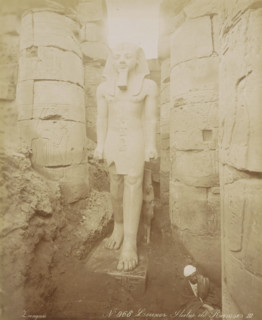Statue of Pharaoh Ramses II in Luxor, Luxor Statue of Ramses III, photograph, Part of Travel Album
