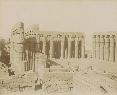 Louqsor. Ensemble de colonnade, Colonnade in Luxor, photograph, Part of Travel album with 80 photos