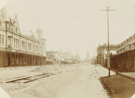 Pretoria, Broken-up Kirk Street with railway line in Pretoria, photograph, Part of Album with 191