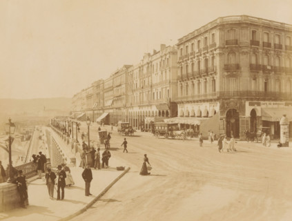 View of Boulevard de la Republique in Algiers, Alger. - Boulevard de la Republique, album page,