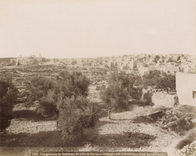General view of Bethlehem from David's well. - General view of Bethlehem from David's well., View