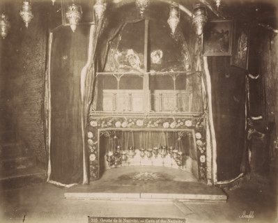 Grotte de la Nativite.- Cave of the Nativity., Nativity Cave in the Church of the Nativity in