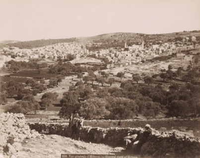General view of Hebron.- General view of Hebron., View of Hebron, photograph, Part of Travel Album