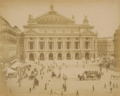 View of the Opéra Garnier in Paris, PARIS L'Opéra, Académie Nationale de Musique, photograph, Part