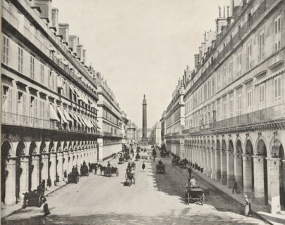 View of the Austerlitz Column, album page, photomechanical print, This print is part of an album.,