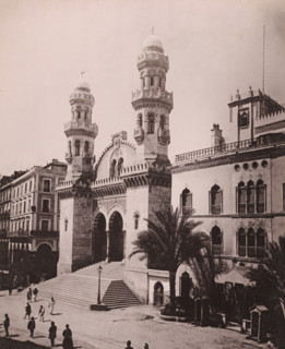 View of the Djamaa Ketchaoua and the Dar Hassan Pacha in Algiers, Alger, Cathédrale et Palais