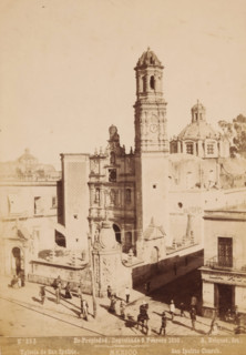 View of the San Hipólito y Casiano in Mexico City, Yglesia de San Ipolito, San Ipolito Church,