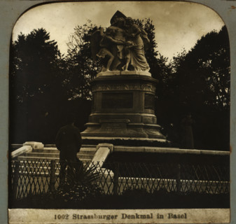 Strassburger monument in Basel, Strassburger Denkmal in Basel, stereograph, number: '1002', Basel,