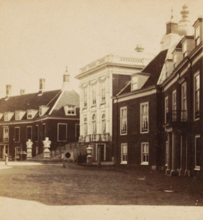 Hague, Huis ten Bosch, View of Huis ten Bosch Palace in The Hague, stereograph, The Hague, 1873 -