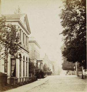 St. Jansstraat, Haarlem, View of St. Jansstraat in Haarlem, stereograph, 1857 - 1863, photographer,