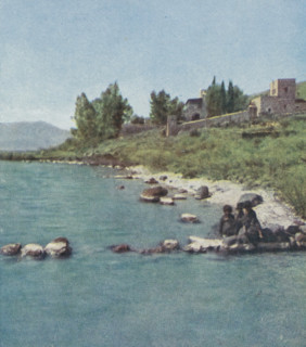 View of the former Bethsaida on the Sea of Tiberias, Bethsaida, Series 27 Palästina 1 No. 175-180,