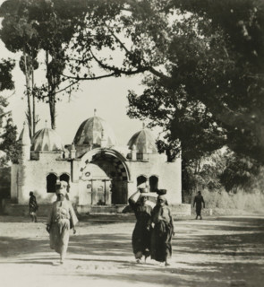 Jaffa. Fontaine Abou Nadoud, Sabil Abu Nabbut fountain in Jaffa, Israel, stereograph, address: