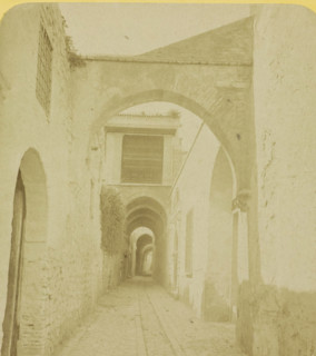 City gate in Tunis, Tunis. Porte arabe. Tunisie, stereograph, number: '28523', number: '46',