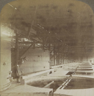 Precipitating Vats at the Robinson mine, Johannesburg, Precipitating Vats - extracting Gold from