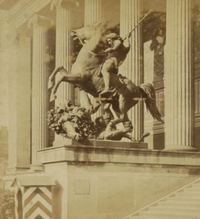 Statue of the Lion Killer after Albert Wolff for the Altes Museum in Berlin, Lowentödter von Wolff
