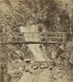 All Saints' Waterfall near Oppenau, Germany, All Saints' Day, stereograph, photographer: Numa