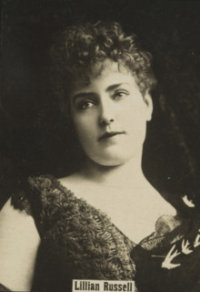 Portrait of Lillian Russell, advertisement for Orion W. Lemer, Lillian Russell, photograph, United