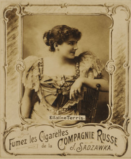 Portrait of Ellaline Terris, advertisement for Cigarettes Compagnie Russe J. Sadzawka, Ellaline