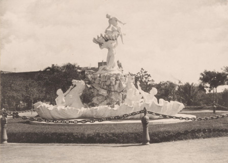 Nereids fountain in Buenos Aires, Fuente Lola Mora, Paseo de Julio, photomechanical print, Buenos