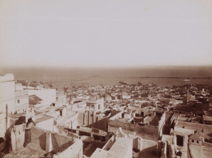 Alger, pris de la Casbah, View of Algiers and the Mediterranean from the Kasbah of Algiers,