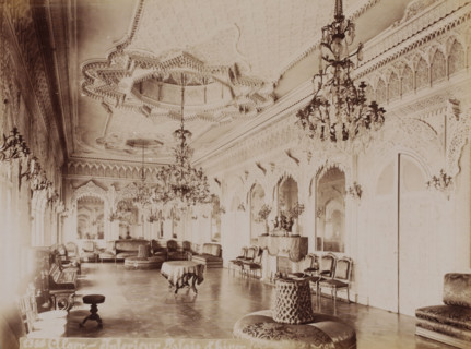 Alger, interior Palais d'hiver, Interior of the Dar Hassan Pacha in the Kasbah of Algiers,