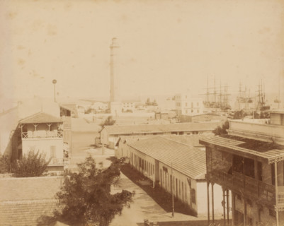 Rade de Port Said, View of the harbor of Port Said, Egypt, photograph, inscription: 'foto Rives,