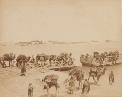 Ferry across the Suez Canal at Al-Qantarah, Egypt, Pont de la Syrie a Kantara, photograph, number: