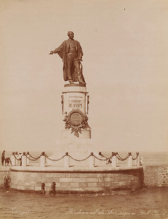 Statue of Ferdinand de Lesseps at the Suez Canal in Port Said, Ferdinand de Lesseps a Port Said,