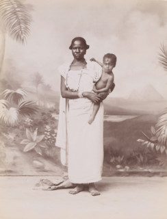 Portrait of an unknown African woman with child, Portrait of an unknown Nubian woman with child