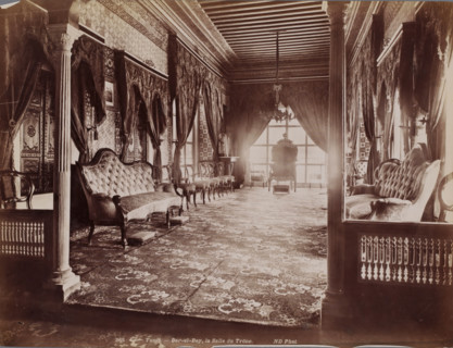 Tunis, Dar-el-Bey, la Salle du Trône, Throne Room of the Dar El Bey in the Medina of Tunis,