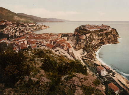 Monaco, View of Monaco, photomechanical print, number: '1082.', cliché maker: Photochrom Zürich,