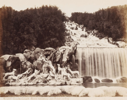 Fountain of Diana and Actaeon in the gardens of the Palace of Caserte in Naples, Italy, Caserta